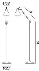 Rotaliana Торшер из стали и стекла с гибким кронштейном Luxy sun-id-1383466 - Вид №2