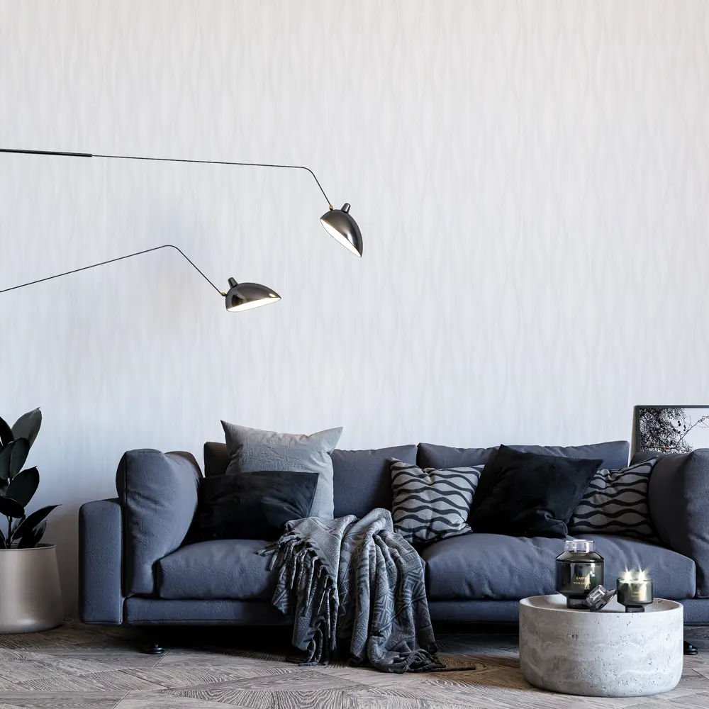 Обои флизелиновые Palitra Home Evolution 3 белые 1.06 м 71845-11 84514619 STLM-2165788 - Вид №2