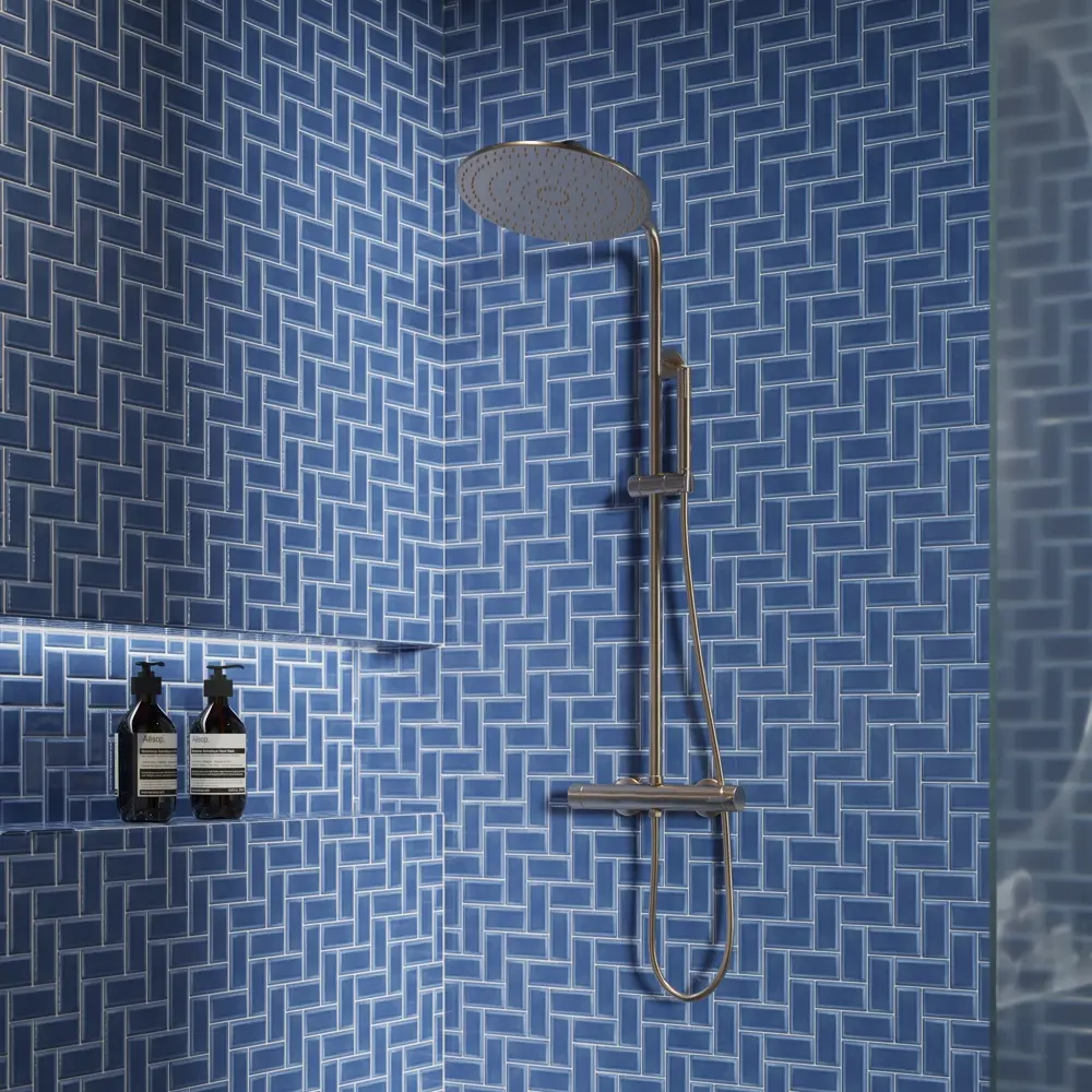 Мозаика Artens METRO - элегантное решение для интерьера в синем цвете 82661952