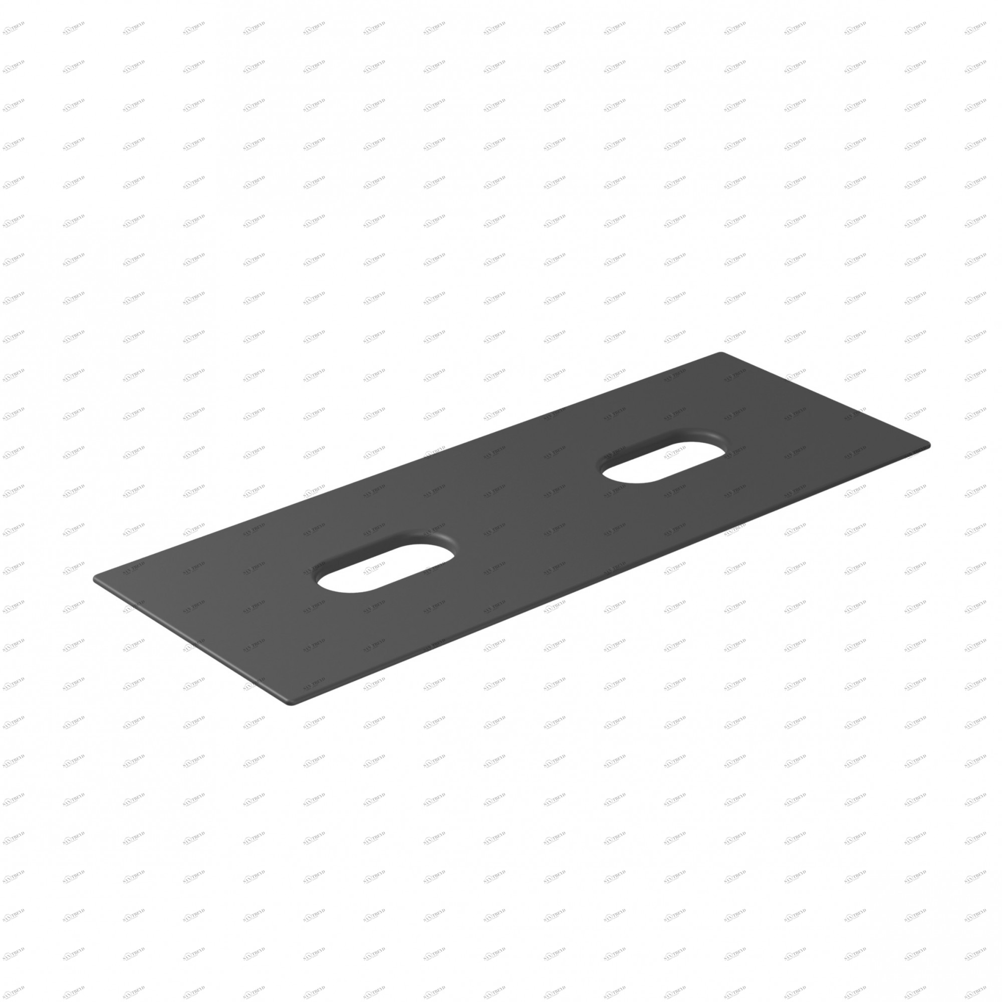 Керамическая полка с двумя отверстиями 121x46 Черный  2054NEMT GALASSIA Tabulae 