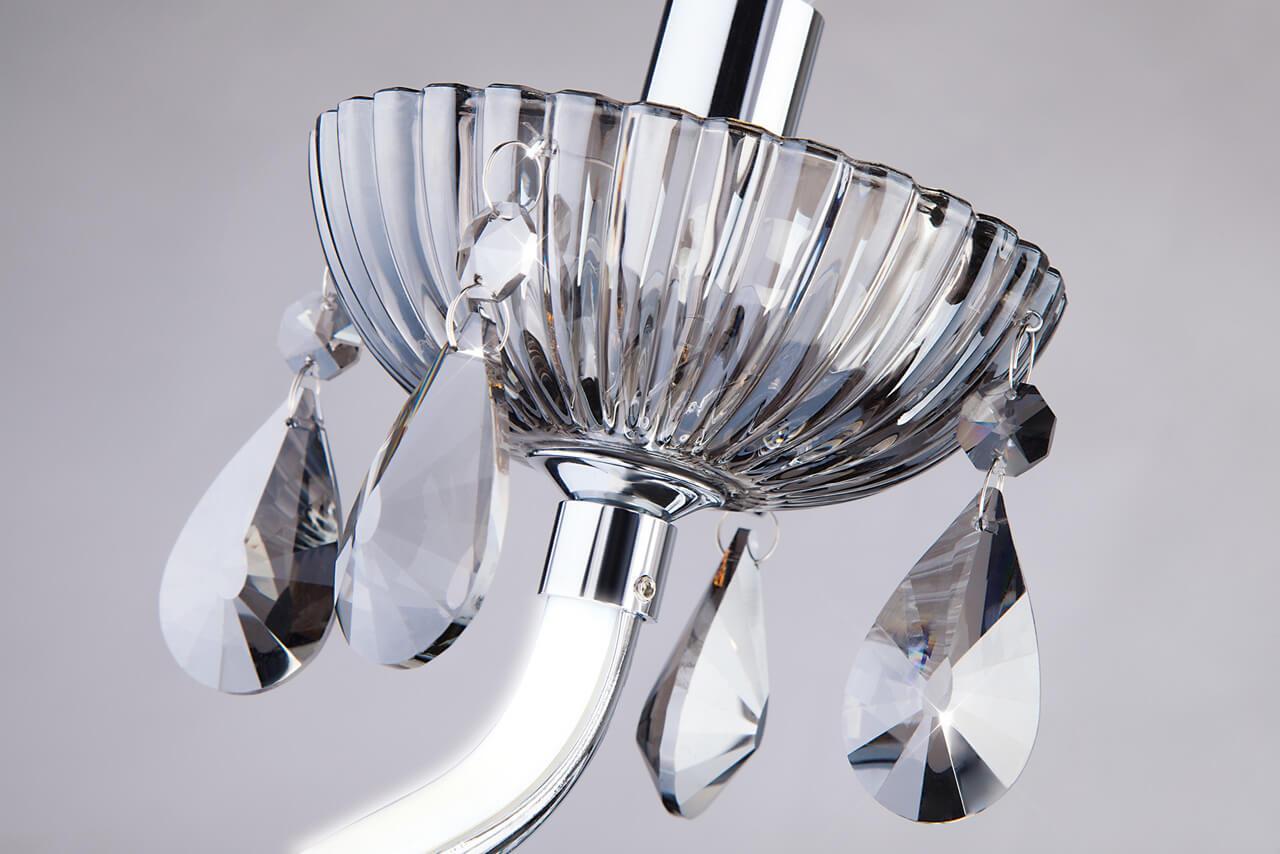 Бра металлическое на 2 лампы серое Strotskis 419/2 BOGATES СВЕЧА 00-3931259 Серый  - Вид №1