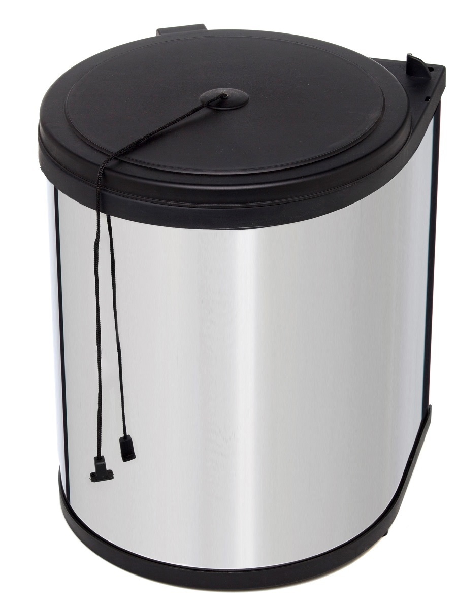 Ведро для мусора на дверцу шкафа Kappa 350/13 Black NAVAKO 10009