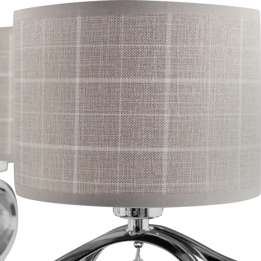 Люстра Freya Aurora: 5-рожковая потолочная в хроме и сером 89168090 STLM-0079383 - Вид №8