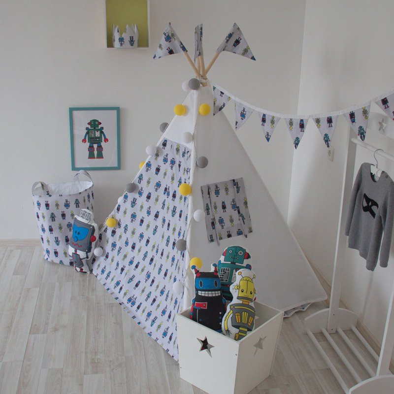 Гирлянда из флажков Robots VAMVIGVAM  282197 Белый;зеленый Santreyd  - Вид №2