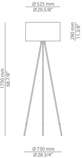 Estiluz Торшер из полиэстера Twili P-3349x - Вид №12