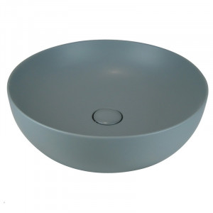 L601T0R0V0116 Раковина накладная ELITE ROUND 555х555х155 мм без перелива Серый матовый
