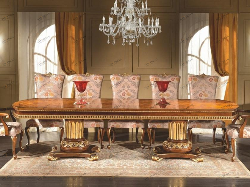 SCAPPINI & C Обеденный стол прямоугольной формы раздвижной из вереска 35th anniversary 2158-re