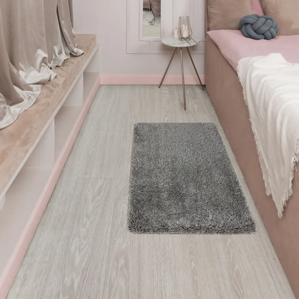 Ковер полиэстер Winea 67x100 см цвет светло-серый Santreyd STLM-2124776 - Вид №4