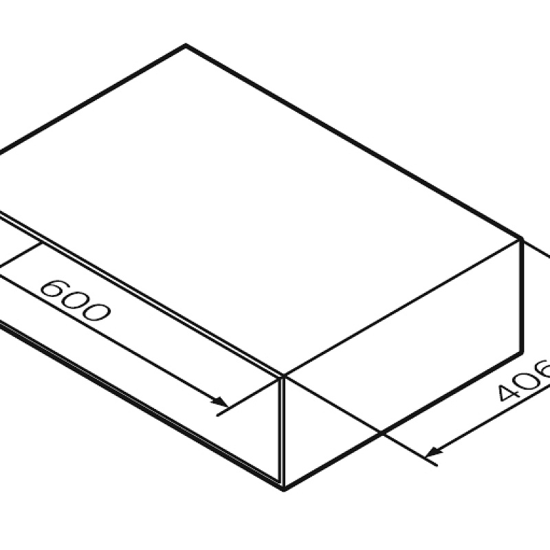 M90OHX0600NF Open-space для базы подвесной 60 см цвет: орех текстурированный AM.PM Gem - Вид №2