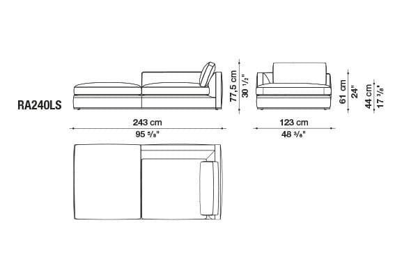 Угловой диван из ткани B&B Italia Ричард ARCH-00040927 - Вид №70
