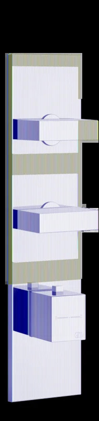 Смеситель для душа 43024 735 Gessi Inverso ТЕПЛАЯ БРОНЗА PVD