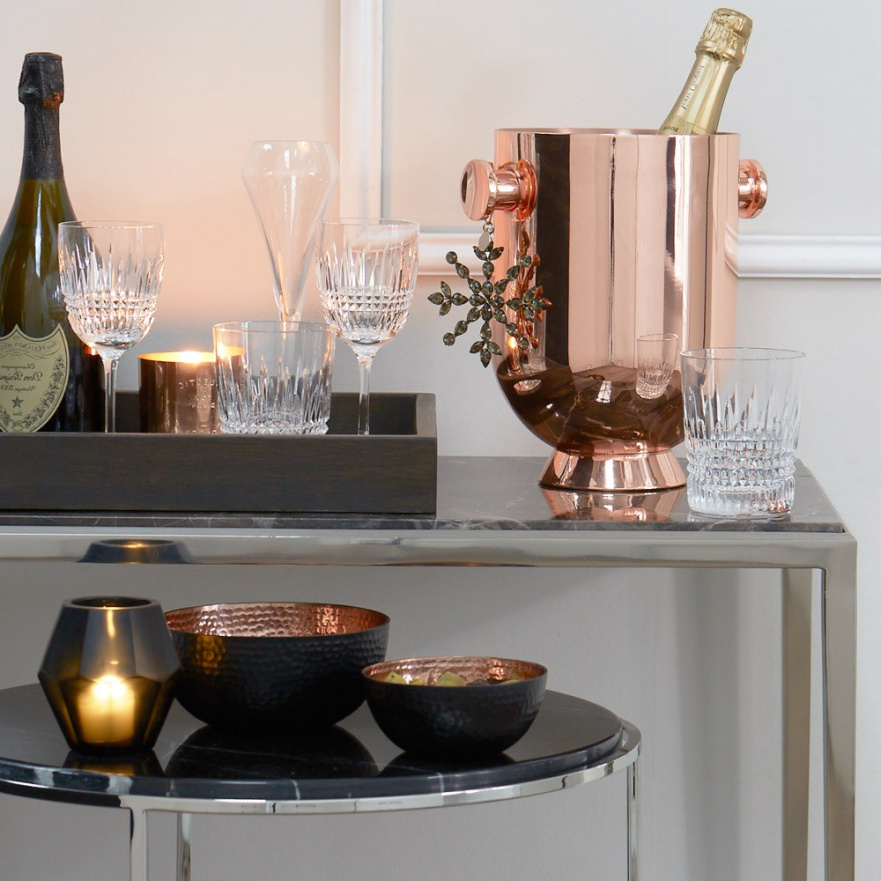 Консоль черная с металлическими ножками, хром, широкая 152 см Henley от Eichholtz EICHHOLTZ EICHHOLTZ 061030 Хром;черный  - Вид №1