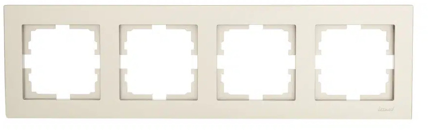 VESNA Рамка 4-ая горизонтальная без вст титан
