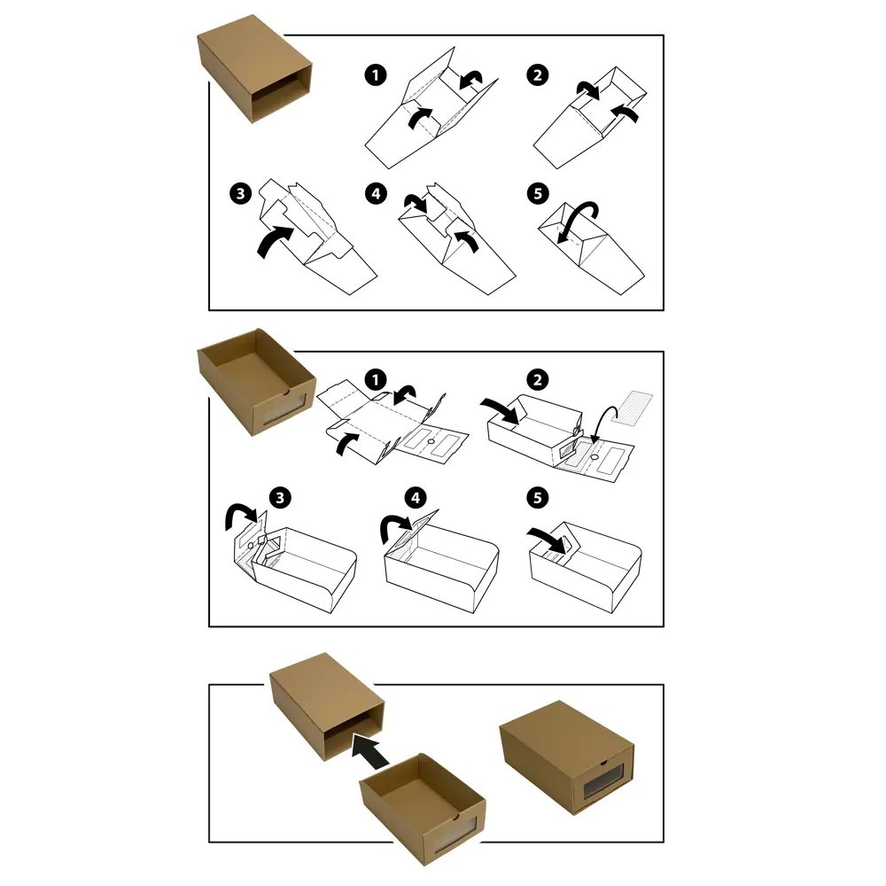 Коробка для обуви Spaceo 21x12x30 см картон 2 шт 82762245 STLM-2196256  - Вид №19