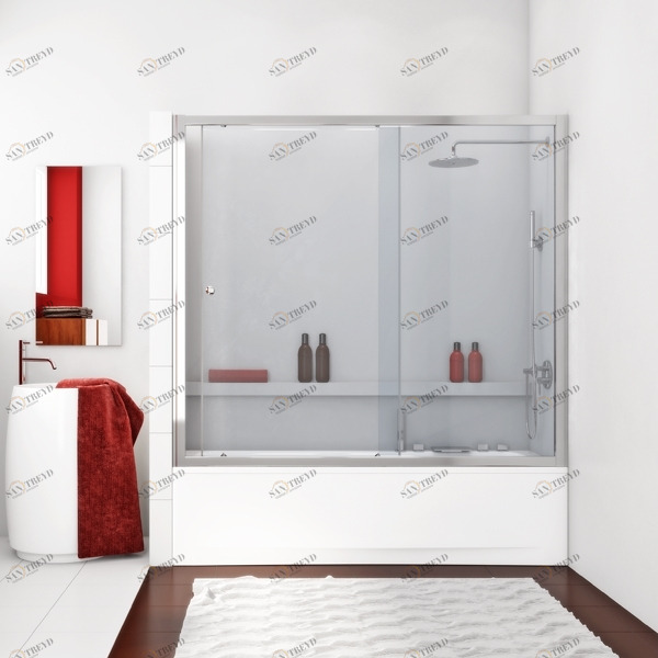 210X160GV862 Душевое ограждения на борт вынны GUTEWETTER Германия SHAPE