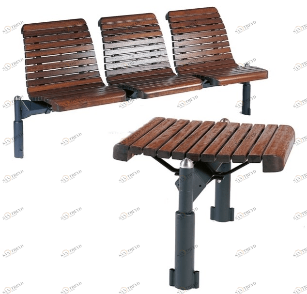 Euroform W Деревянная скамейка на балке  70 