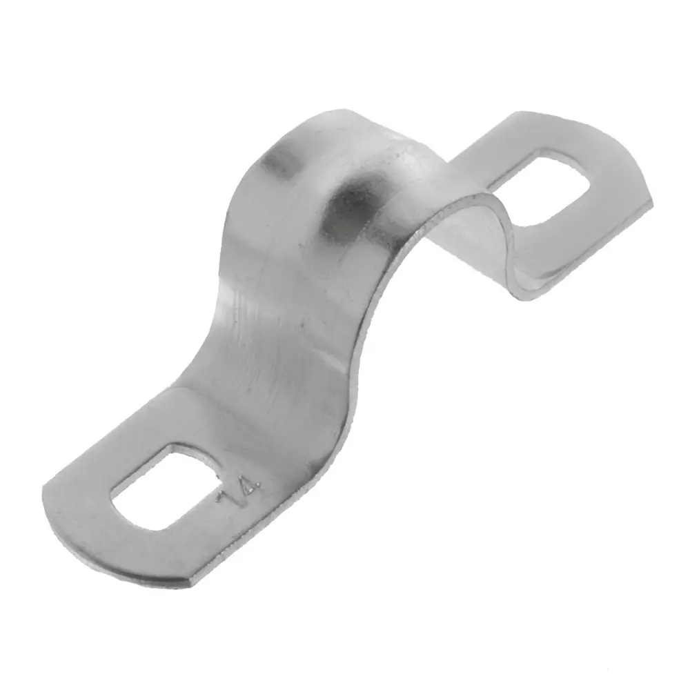 ЭКОПЛАСТ Скоба крепежная оцинкованная D14 мм для труб и кабелей (5 шт) 18176709 STLM-1118447