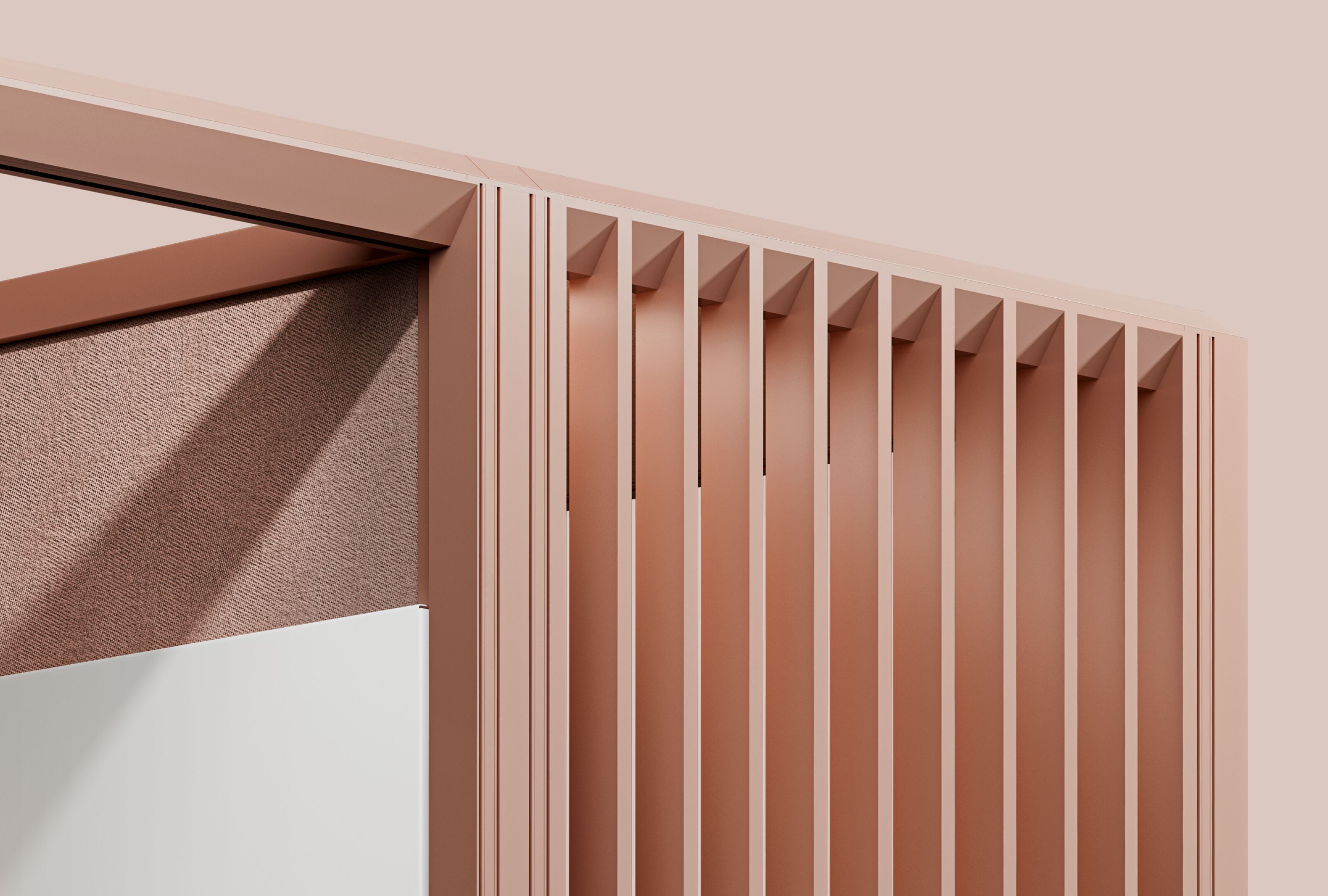 Алюминиевый и стеклянный акустический офисный остров Mute Modular ARCH-00138047 - Вид №2