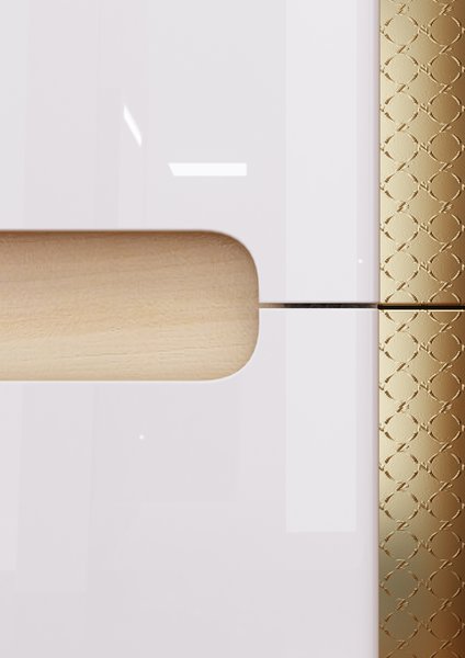 Шкаф боковой SB 350 CLASSIC R каппучино/белый Ravak X000000957 - Вид №4