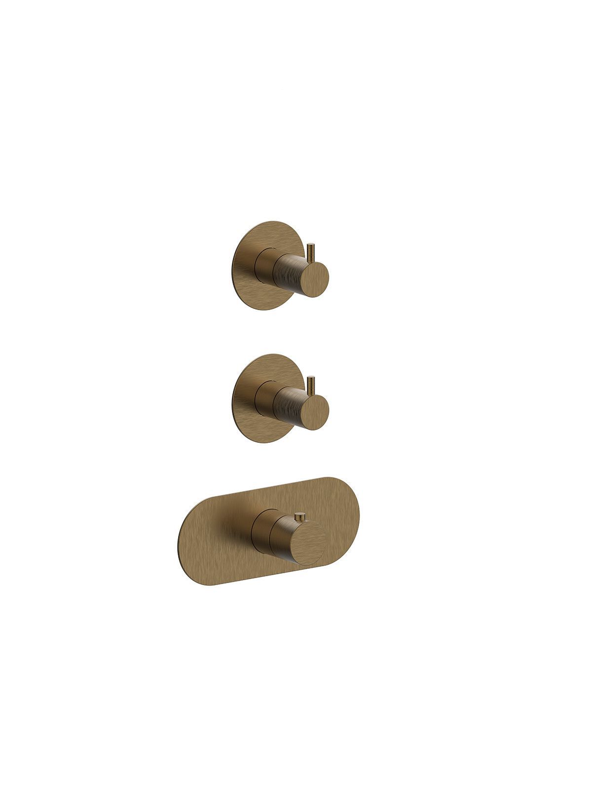 Термостатический смеситель для душа с 3 отверстиями Rubinetterie Frattini отдельная эстетика ARCH-00075862 - Вид №5