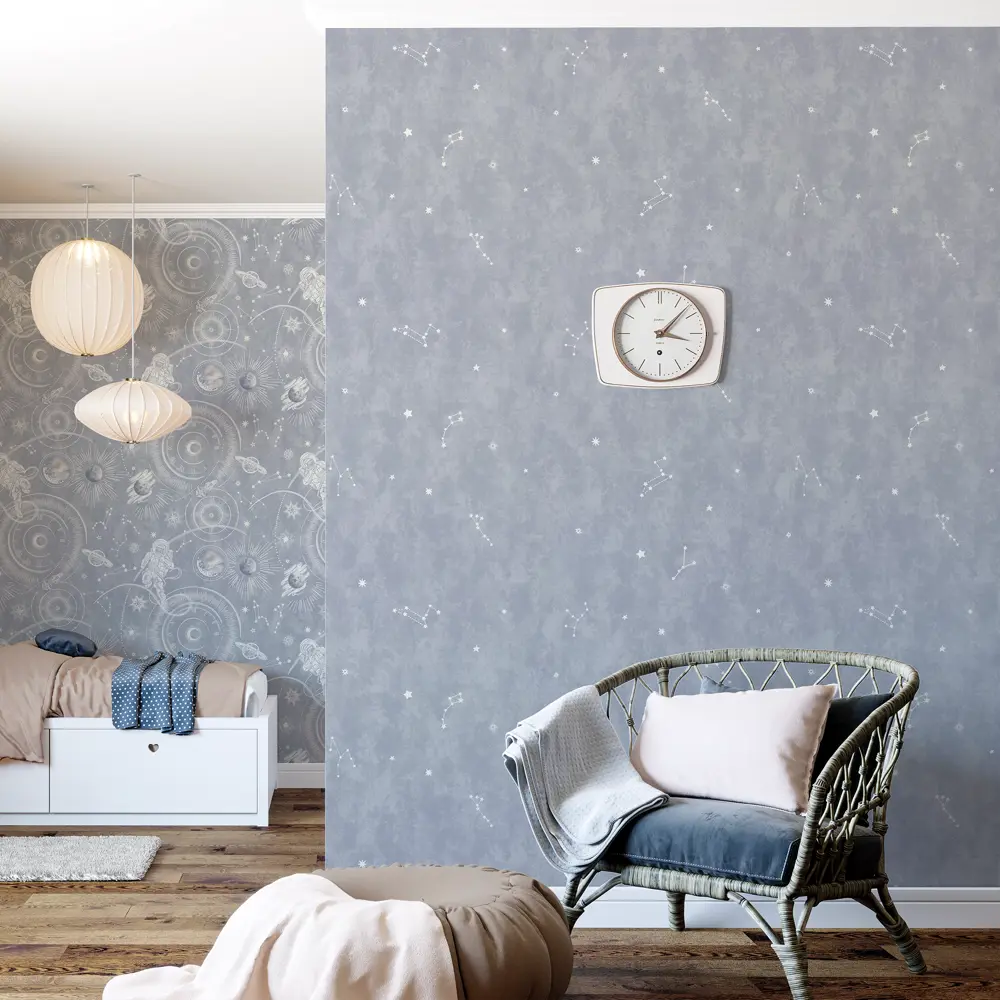 Обои флизелиновые Palitra Home Cosmo серые 1.06 м HC72577-46 89444482 STLM-2037638 - Вид №4