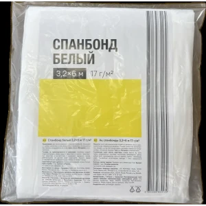 Спанбонд 17 г/м2 3.2x6 м белый 89415744 STLM-2151285