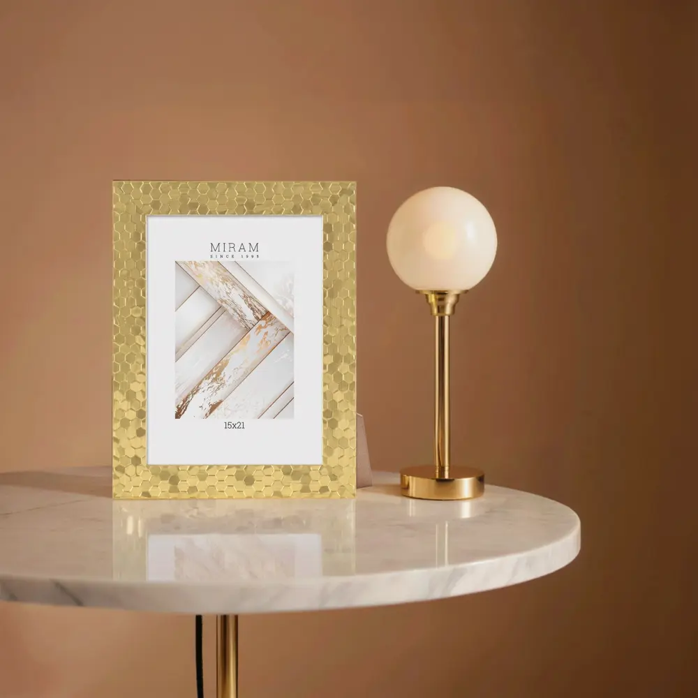 Золотая рамка Мирам 15×21 см для фото и картин 89422790 STLM-1576076 - Вид №1