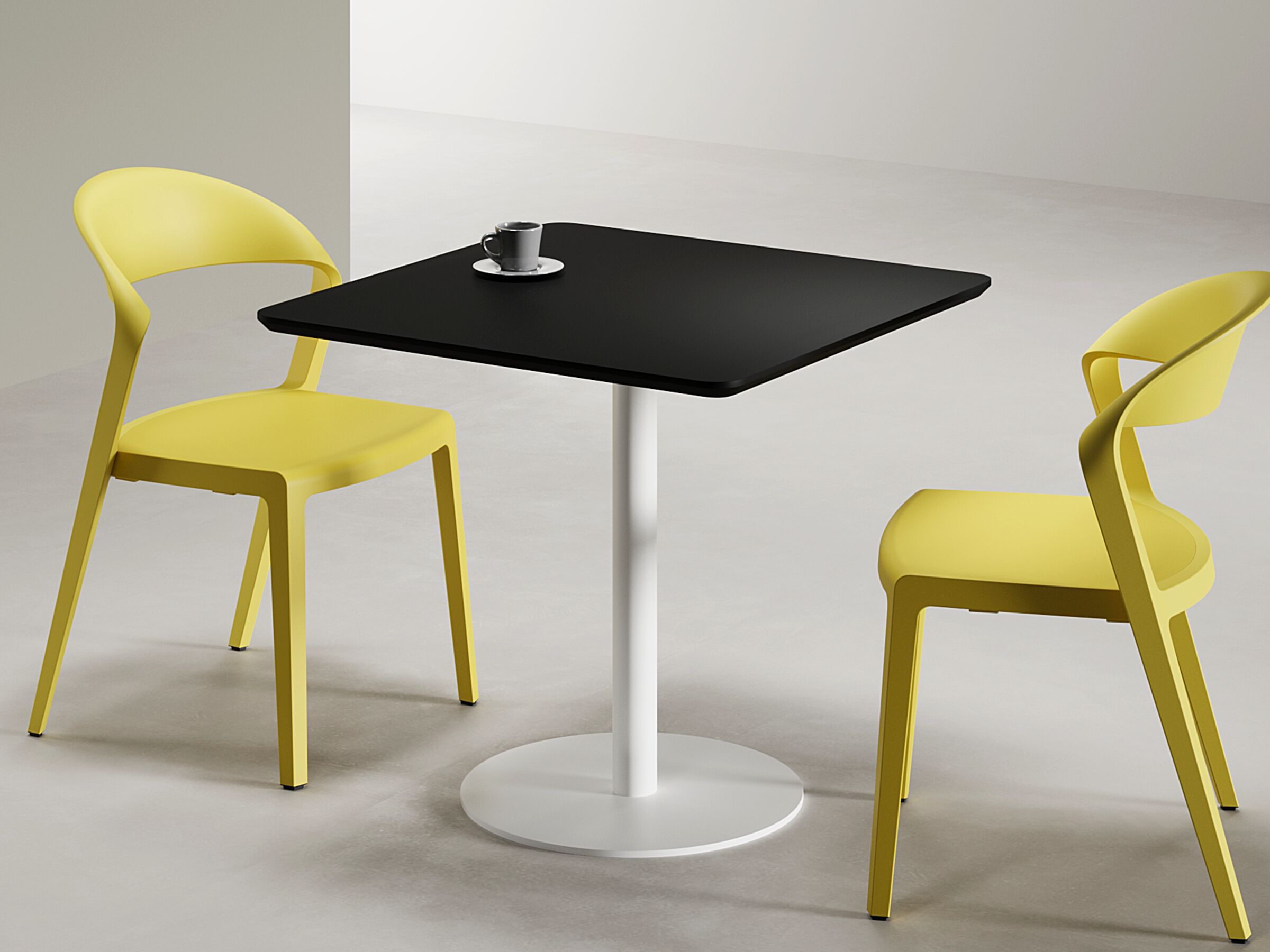 Квадратный стол из нержавеющей стали с центральным основанием WORKSPACE MILAN ARCH-00124544 - Вид №3