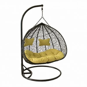 Подвесное кресло черное Leset Twins IMPEX  00-3885763 Зеленый;черный