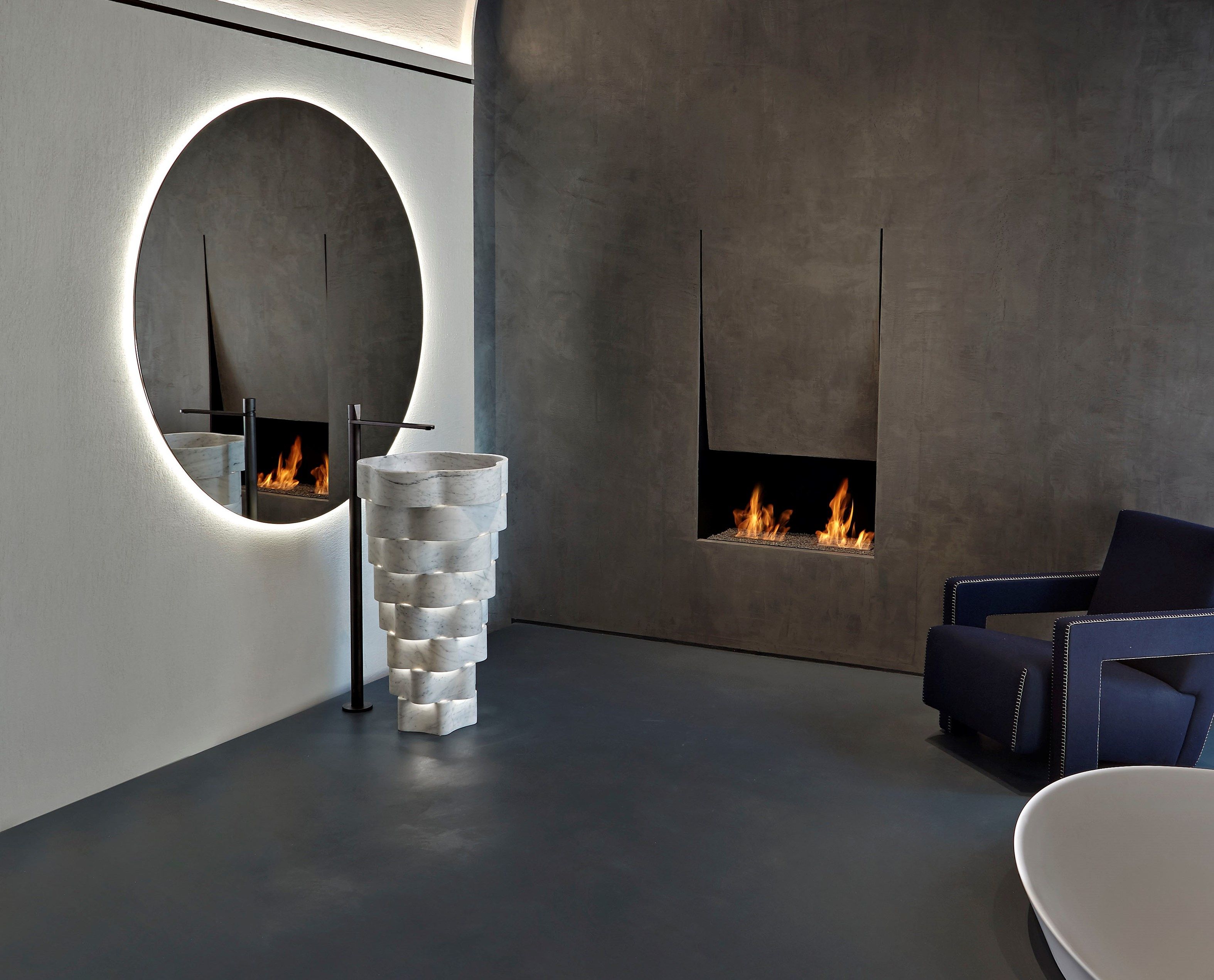 Отдельно стоящая мраморная раковина Antoniolupi INTRECCIO ARCH-00048120 - Вид №3