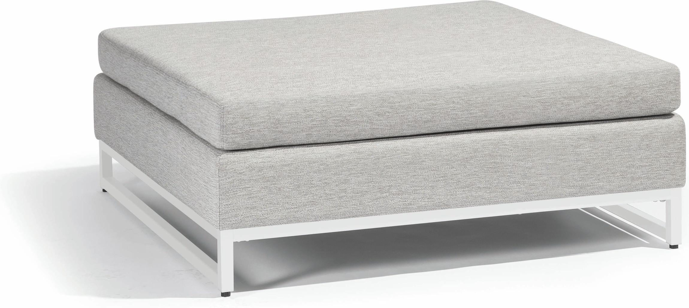 Табурет для ног средний белый lotus smokey Manutti Zendo MNST824