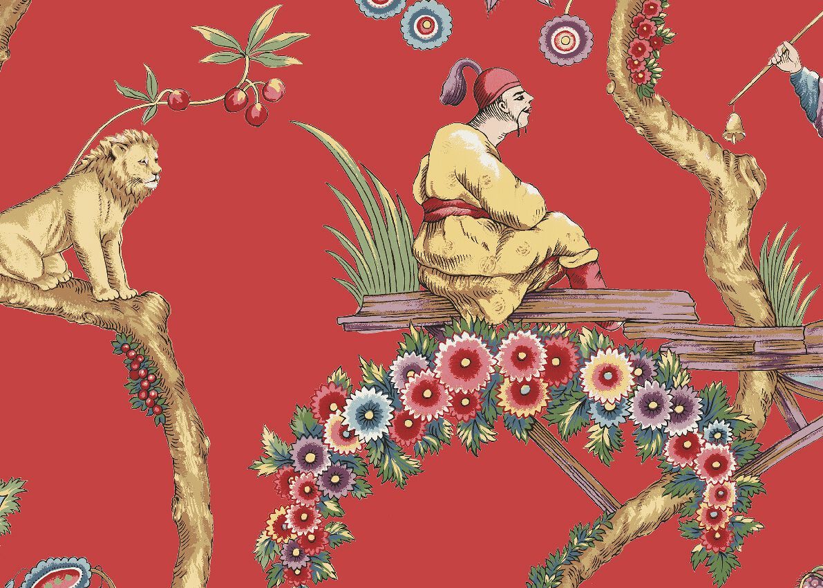 Нетканые обои с рисунком Jannelli&Volpi SCALAMANDRÉ ARCH-00091858 - Вид №5