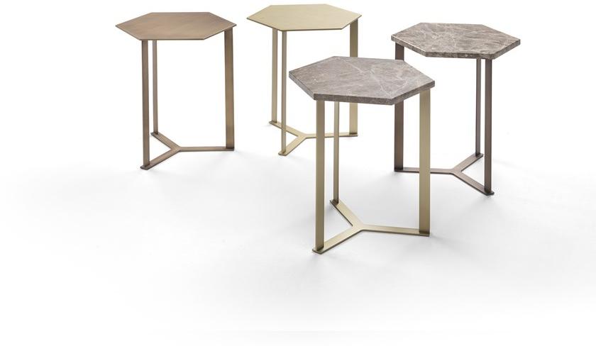 Marelli Шестиугольный мраморный журнальный столик sun-id-1466376 - Вид №3