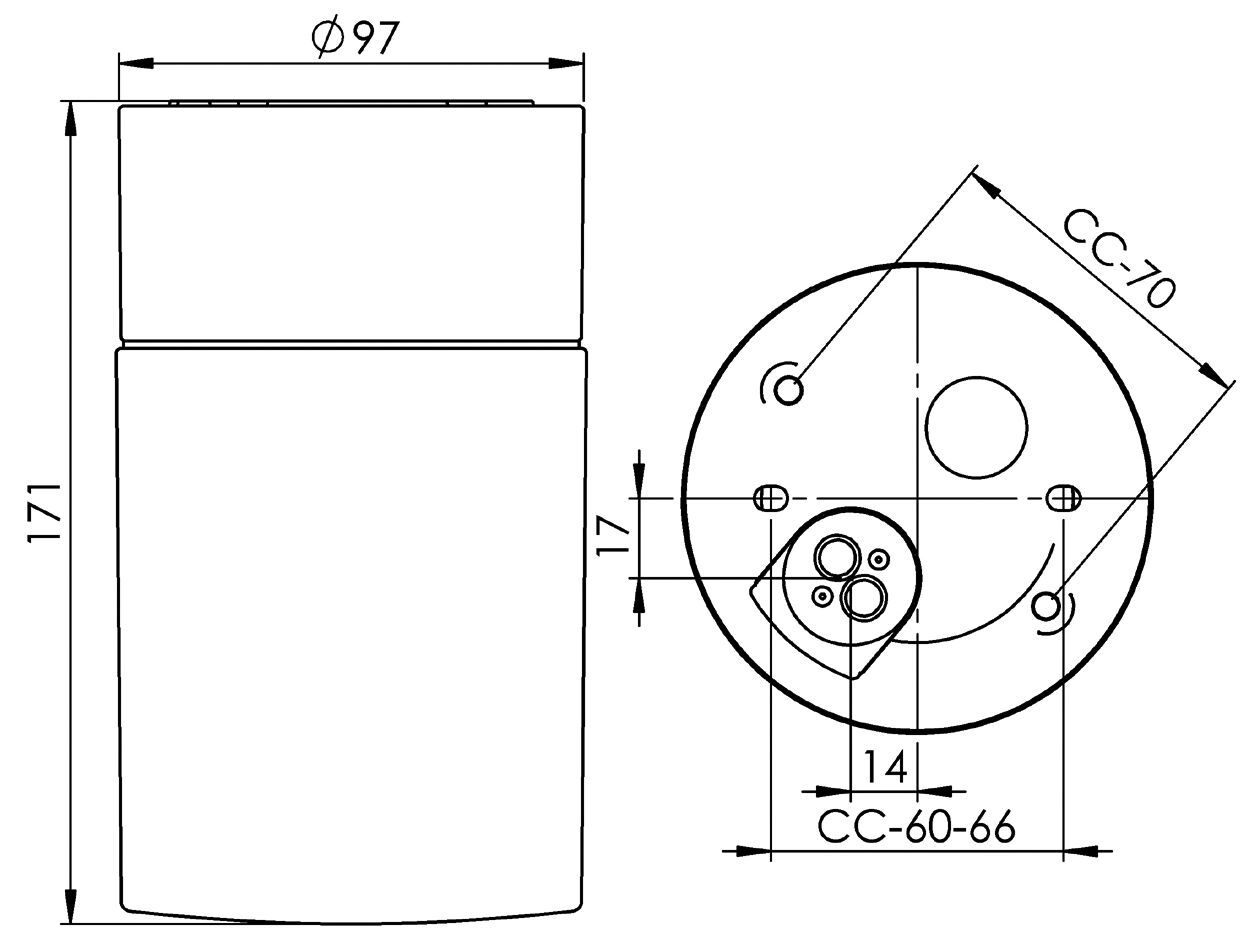 Настенный светильник / потолочный светильник из опалового стекла и фарфора Ifö Electric Opus ARCH-00041773 - Вид №9