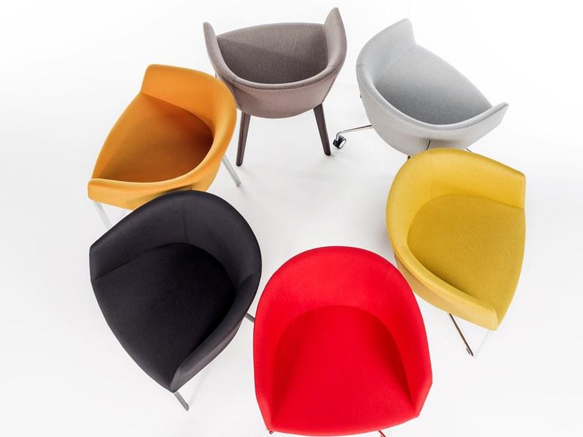 B&T Design Вращающееся кресло из ткани на колесиках sun-id-1403056 - Вид №5