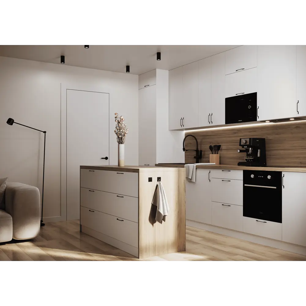 Угловой элемент DELINIA ID Аша для кухни 4×76.5 см глянцевый белый 82011178 STLM-1357828 - Вид №4