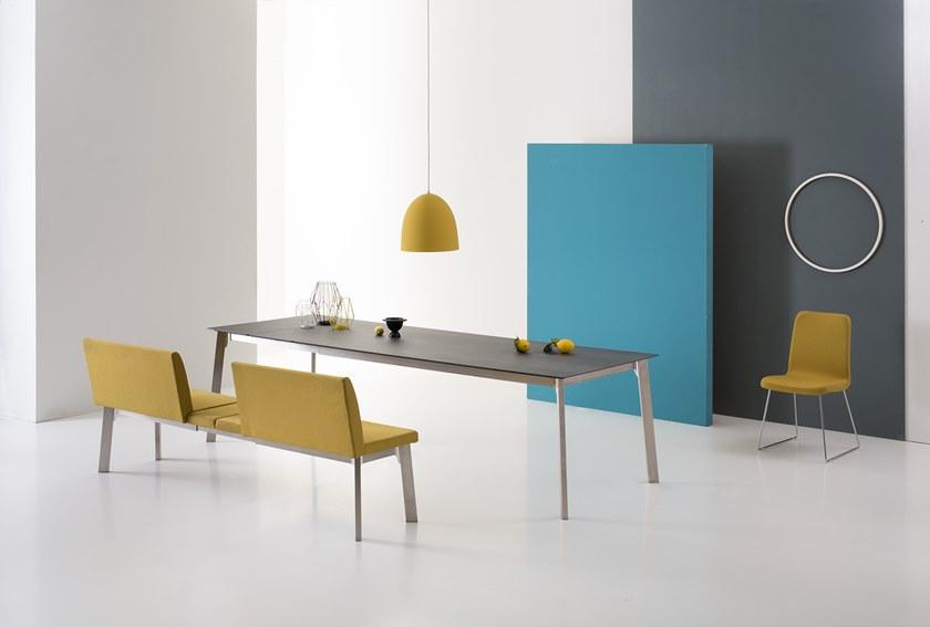 Pointhouse Тканевая раздвижная скамья со спинкой Krono sun-id-1502098 - Вид №3