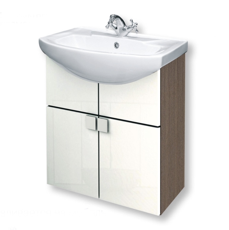 Элеганс, Мебельный умывальник Подвесная раковина настенная овальная ROSA ЭЛЕГАНС белая - Вид №2