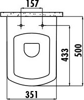 SR320-11CB00E-0000 SORTI Унитаз подвесной Creavit Sorti  - Вид №2