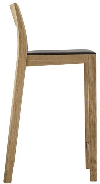 horgenglarus Высокий табурет из массива дерева со спинкой Lyra 11-680 - Вид №3