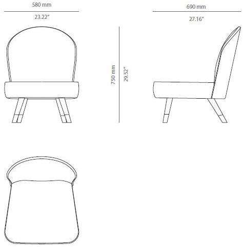 PRADDY Кресло с тканевой обивкой Abbey Tr043 - Вид №6