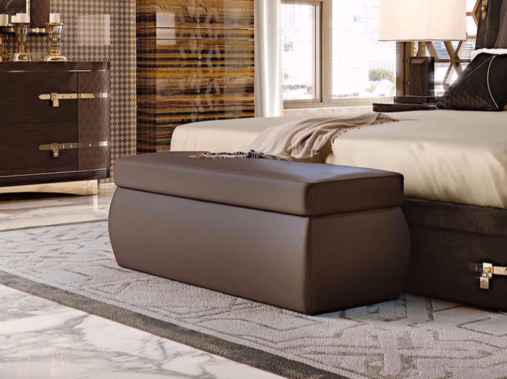 Кожаный прямоугольный пуф Turri ARCH-00030867 - Вид №1