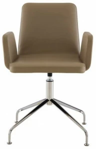 Ligne Roset Вращающееся кресло из ткани с 4 спицами и подлокотниками Vik 10261181