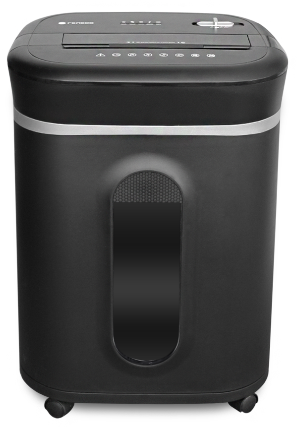 УМ28-5 Уничтожитель документов , din p-5 (5 ур-нь секр.), фрагмент 1,9х12мм, 14 лист (70г/м2), cd/пл.карты/скрепки/скобы, 28 литров Гелеос Santreyd 