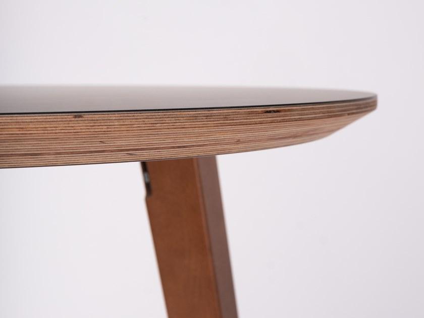 ONDARRETA Круглый высокий стол из бука Bob sun-id-1429797 - Вид №4