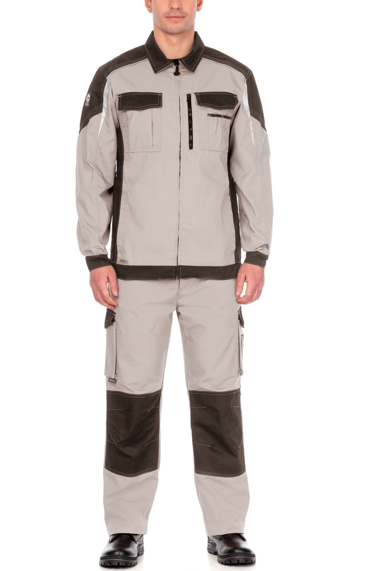 4973740 Костюм  NEW цвет серый песок с серым хаки STATUS  Летняя спецодежда  размер 52-54/170-176  - Вид №6