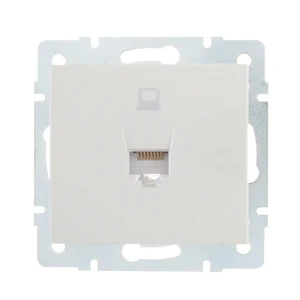 Розетка компьютерная встраиваемая Lezard Rain RJ45, цвет бежевый 17753957 STLM-2111135