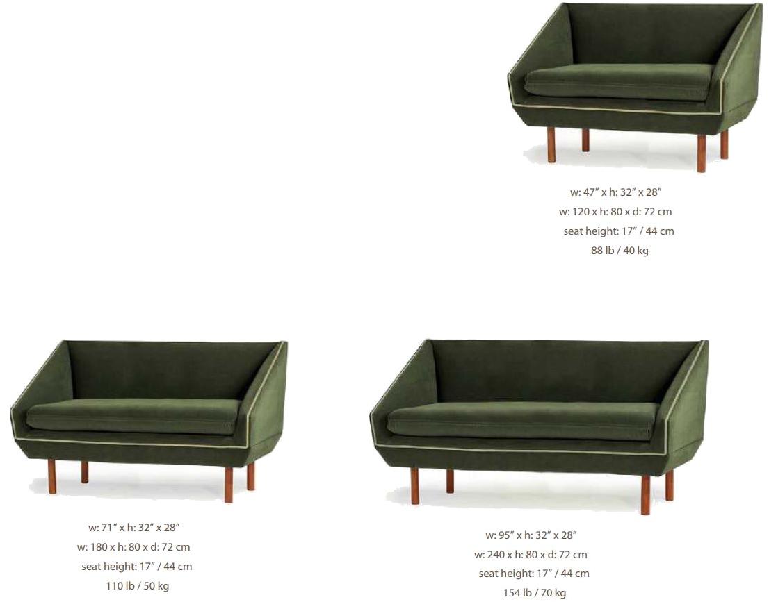 Mambo Unlimited Ideas Диван из ткани Agnes sun-id-1450546 - Вид №3