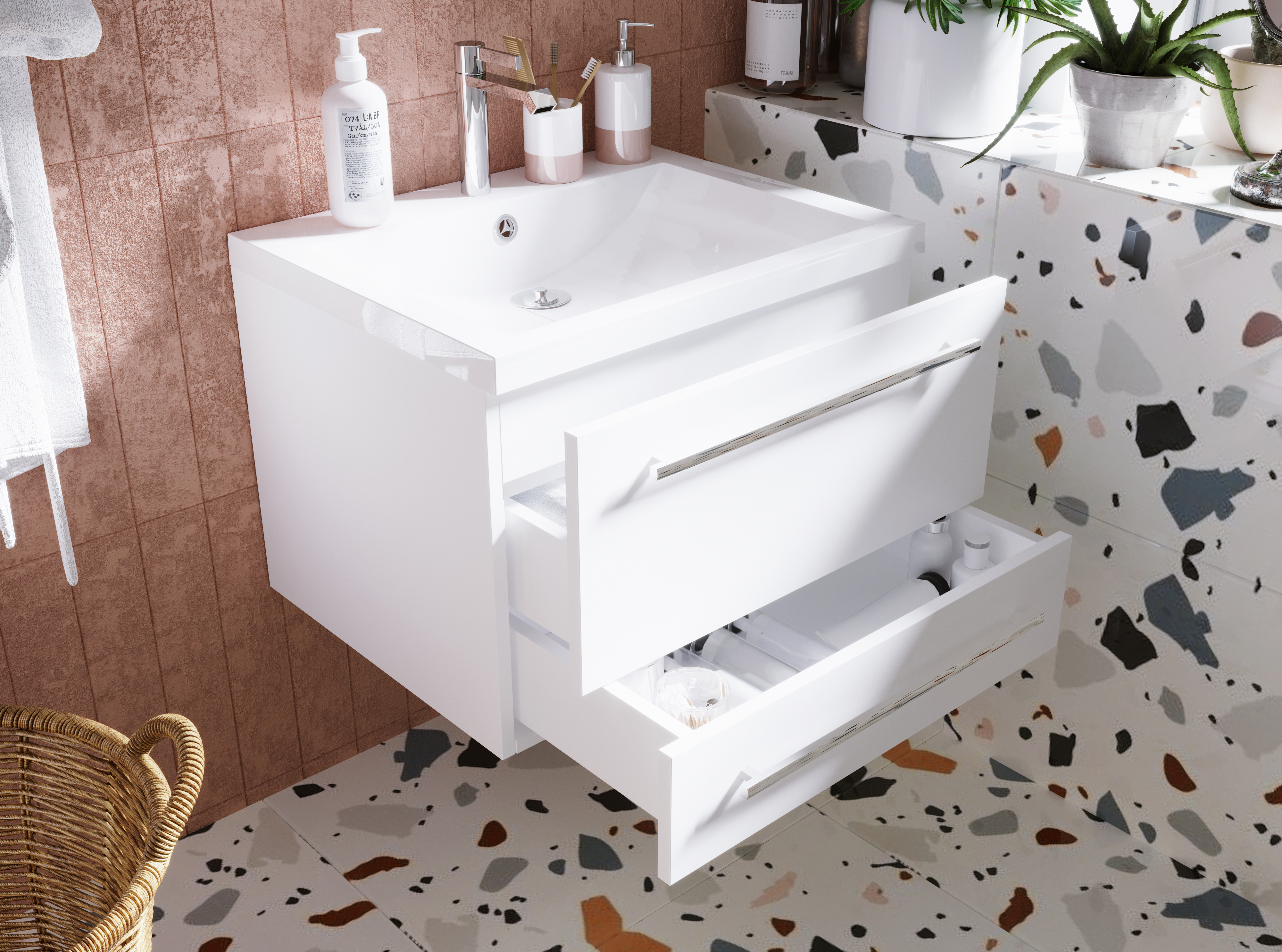 У51038 Тумба без раковины Соната 58П 2я 1 Marka Соната  - Вид №3