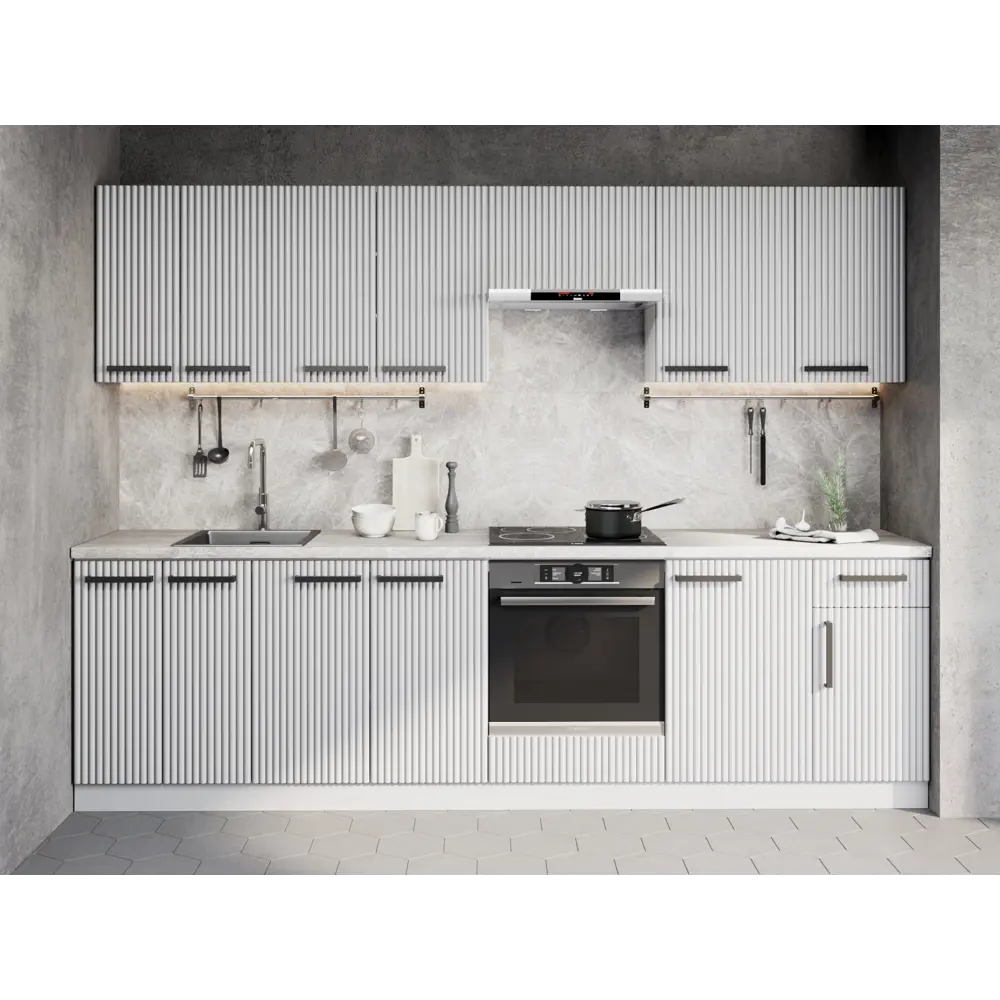 Кухонный шкаф навесной Виль 60x33.8x28.6 см ЛДСП цвет белый Santreyd STLM-2197723 - Вид №3